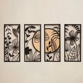 Metalowa dekoracja ścienna 29x68 cm Meadow – Wallity