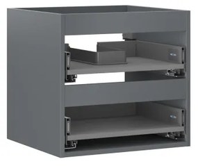 Mexen Box-A korpus szafki podumywalkowej 50 cm, 2 szuflady, grafit mat - 91AX0-0500-470-2-66
