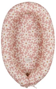 Różowy kokon dla niemowląt Blush Daisies – Malomi Kids