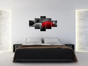 Obraz otwartych parasoli (125x70 cm)