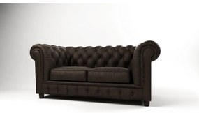 Ciemnobrązowa aksamitna sofa 184 cm Cambridge – Ropez