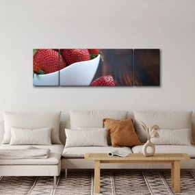 Obraz truskawek (170x50 cm)