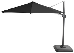 Czarny parasol Hartman Deluxe, ø 350 cm