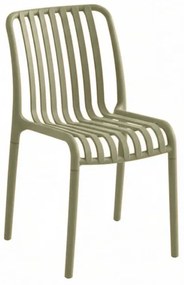 Plastowe krzesło TREGO, zielone