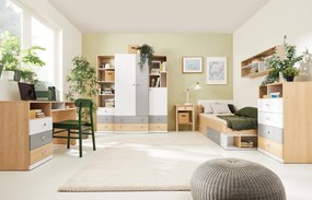 Komoda BRERA 85 cm do Salonu Sypialni 5 Szuflad Dąb