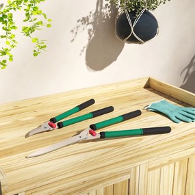 Outsunny Zestaw nożyc ogrodowych 2-częściowy, długość ostrza 40 cm, nożyce do gałęzi z powłoką nieprzywierającą