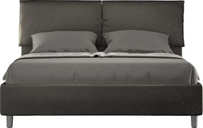 Łóżko bez stelaża tapicerowane 160x190 microfibra Szary Mados