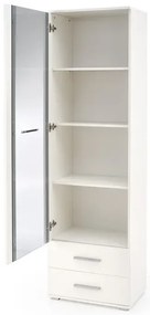 Witryna do salonu LIMA W-1 biała HALMAR