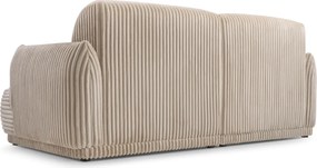 Sofa LINERO Dwuosobowa Beżowa Nowoczesna