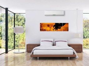 Obraz sylwetki drapieżnika (170x50 cm)
