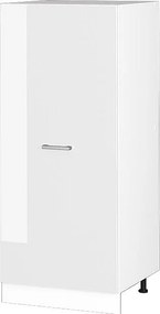 Wysoka szafa biały wysoki połysk 60x57x143 r-line