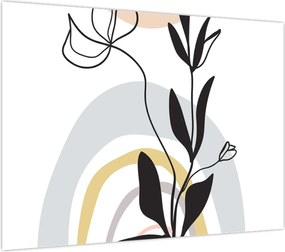 Obraz na szkle - Kwiaty w wazonie N⁰1 (70x50 cm)