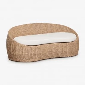 Sofa Ogrodowy 3-osobowy Z Rattanu Syntetycznego Clarnyx Miel - Sklum