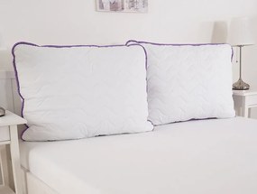 Poduszka kulkowa BELLA LAVENDER 70x90 cm, biała
