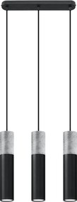 Czarna betonowa lampa wisząca nad stół - EX570 E0-G32
