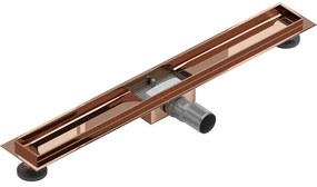 Mexen Flat korpus do odpływu liniowego 70 cm, różowe złoto - 1615070
