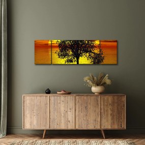 Obraz sylwetki drzewa (170x50 cm)