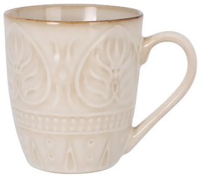 Ceramiczny kubek ze żłobionym wzorem, 390 ml