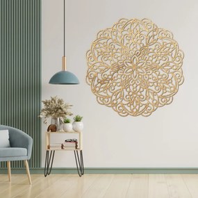 Drewniana mandala, malowidło ścienne | TERRONY