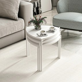 Stół składany Lenny White, 3 szt.