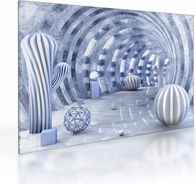 Obraz na szkle - abstrakcja 3D (70x50 cm)