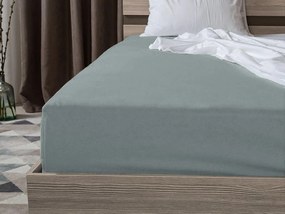 PrzytulneMieszkanie.pl Prześcieradło jersey zielono-niebieskie 90 x 200 cm