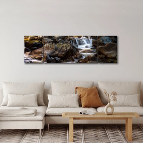 Obraz skalistego strumienia (170x50 cm)