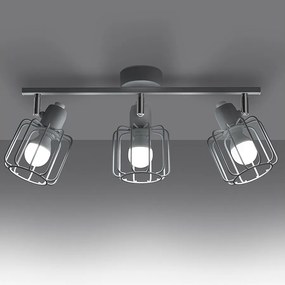 Plafony nowoczesny Celubi, stal - 3 źródło światła 3000K - L.48 x H.19 cm - biały