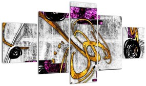 Obraz abstrakcji (125x70 cm)