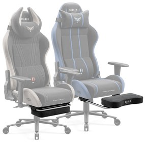 Materiałowy podnóżek do fotela Diablo X-Horn 2.0 Camel Black, Diablo X-One 2.0 Night Blue