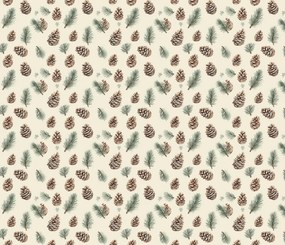 Bawełniana poszewka na poduszkę PINE CONES 50x70 cm, kolorowa