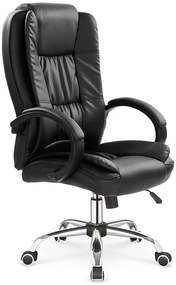 Czarny ergonomiczny biurowy fotel obrotowy A5-R11