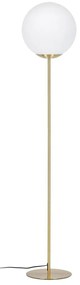 Lampa stojąca w kolorze złota ze szklanym kloszem (wys. 150 cm) Mahala – Kave Home