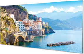 Panel nad Blat Kuchenny Kolorowe Budynki na Wybrzeżu Włoch