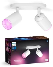 Philips - LED RGBW Ściemnialne oświetlenie punktowe Hue FUGATO 2xGU10/4,2W/230V białe