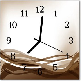 Zegar ścienny kwadrat Abstrakcyjne linie