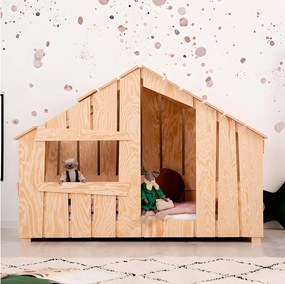 Łóżko dziecięce domek FRED 90x190 sosna