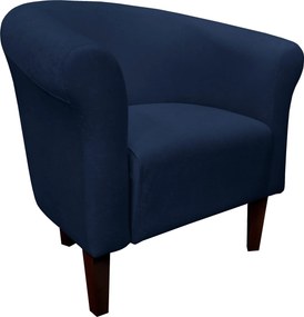 Fotel Milo tkanina Mikrofaza stylowy fotel do salonu i sypialni : Kolor nogi - Venge, Kolor tkaniny - 16 MIKROFAZA, Wysokość nogi - 20 cm