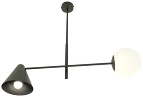 Czarna lampa sufitowa w stylu loftowym - 5X D139 M2-W60