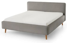 Szare tapicerowane łóżko jednoosobowe bez stelaża 120x200 cm Mattis – Meise Möbel