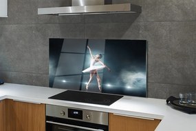 Panel szklany do Kuchni Baletnica w Klasycznej Bieli