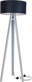 Lampa stojąca Wanda szara, czarny