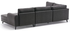 Antracytowy narożnik (w kształcie litery U) Belen – Balcab Home