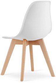 Zestaw jadalniany 1 + 4, biały stół ADRIA 120x80 cm + białe krzesło KITO