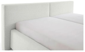 Białe tapicerowane łóżko dwuosobowe bez stelaża 140x200 cm Cube – Meise Möbel