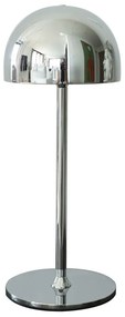 Lampa stołowa LED w kolorze srebra ze zdalnym sterowaniem i metalowym kloszem (wysokość 30 cm) Tim – Sirius