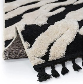Czarno-biały dywan 200x300 cm Esra Zebra – Flair Rugs