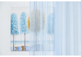 Niebieska firanka 140x245 cm Voile – Mendola Fabrics