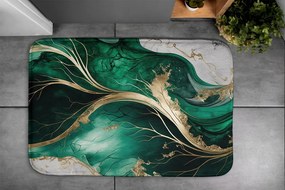 Dywanik do łazienki Dywanik do łazienki Zielony Marmur