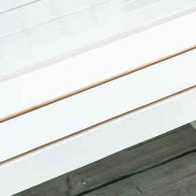 Outsunny krzesło ogrodowe Adirondack, białe, 77 x 94 x 97 cm